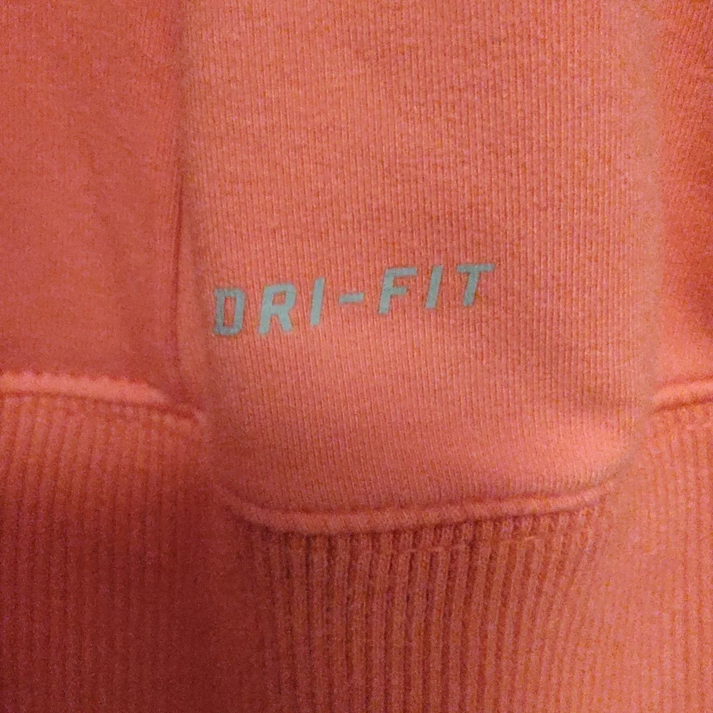 Nike Women's Dri-Fit Orange Zip-Up Hoodie - Size Large - Picture 2 of 5